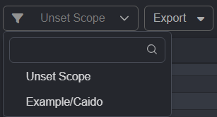 Applying a scope preset.