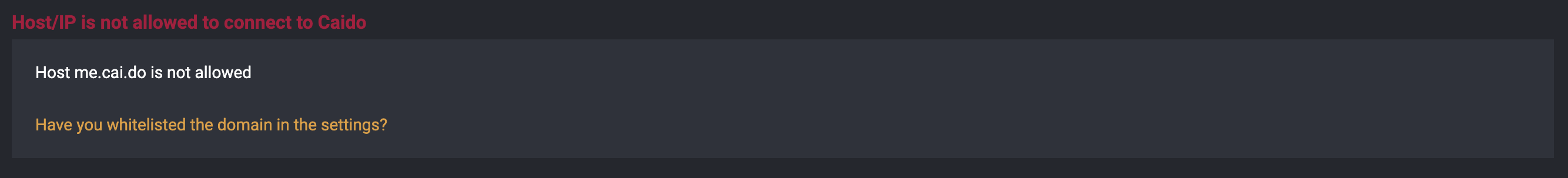Desktop Allowed Domains setting.